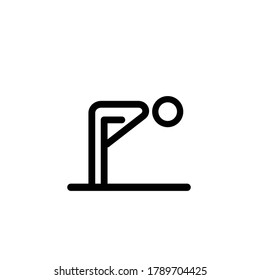 Namaz line icon vector concept