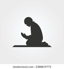 Namaz praying icon - Simple Vector Illustration
