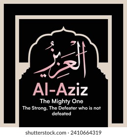 Name of ALLAH, Meaning, All praise to ALLAH, Name of GOD, Arabic Language, Arabic Typographic Design, Arabic Typography, Vector, Eps, English Translation.