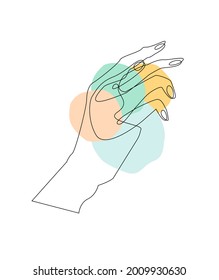Nombre de la obra de arte: "no te vayas" Arte de una sola línea. El encanto de esta pieza son las líneas de diferentes pintores.
