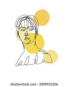 Nombre de la obra de arte: "look" Arte de una línea. El encanto de esta pieza son las líneas de diferentes pintores.