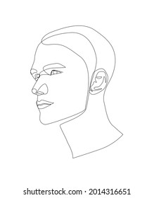 Name of artwork: "Men number 31" One-line art. The charm of this piece is the lines of different painters. Created by ART of ONE LINE.