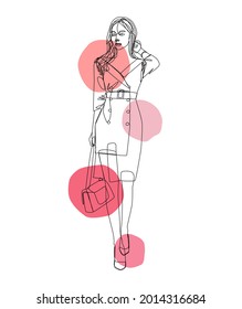 Name of artwork: "Women number 29" One-line art. The charm of this piece is the lines of different painters. Created by ART of ONE LINE.