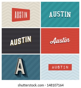 name austin, graphic design elements