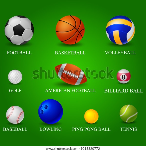 Name Balls Vector Illustration Stock Vector Royalty Free