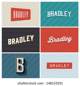 name bradley, graphic design elements