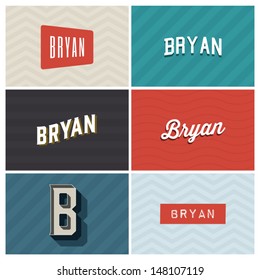 name bryan, graphic design elements