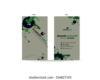 Name card design abstract background template 
