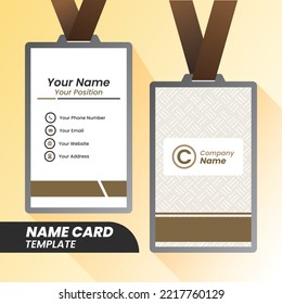 name card design set template for company corporate style.
