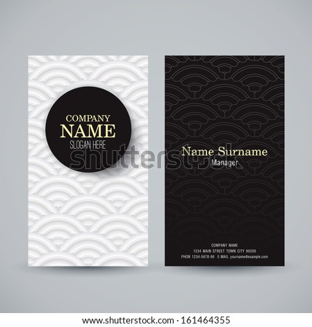 name card design template business card のベクター画像素材