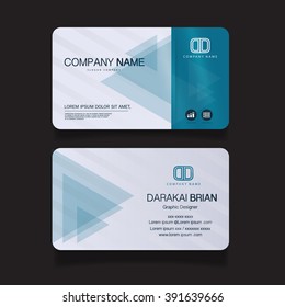 Name card, Modern simple business card template. Vector illustration