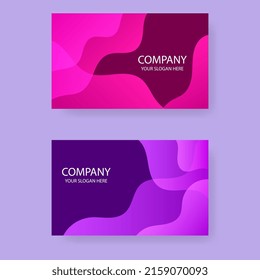 name card template front back set. template for poster,brochure,backgrounds cover etc