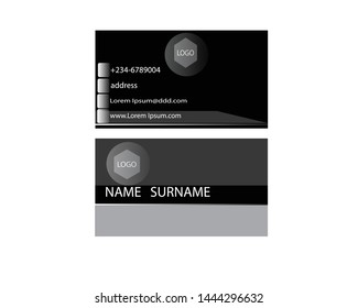 Name card template vector design.