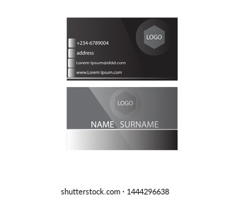 Name card template vector design.
