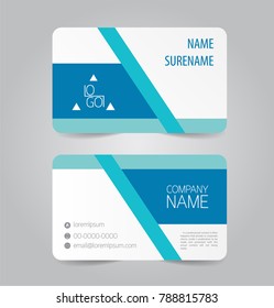 Name card template vector design.