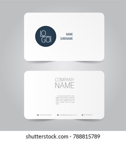 Name card template vector design.