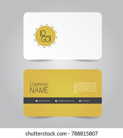 Name card template vector design.