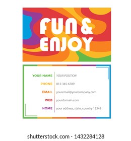 name card vector graphic design clipart