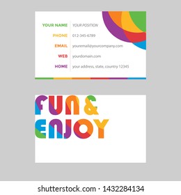 name card vector graphic design clipart