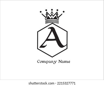 A name company vector logo with king 