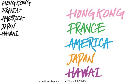 The name of the country is expressed in calligraphy.
