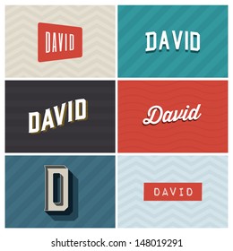 name david, graphic design elements