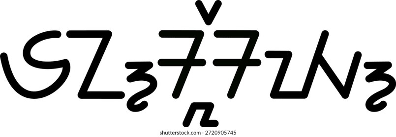 The name Ensley in sundanese script, great for printing on your personal items.