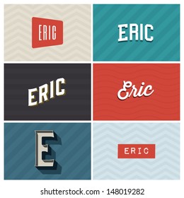 name eric, graphic design elements