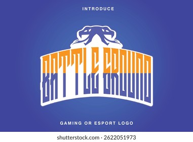 Name Gaming Battle Ground Esport Logo Design Vector