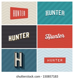 name hunter, graphic design elements