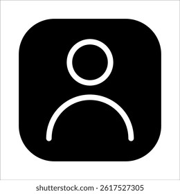 Name icon. User name icon isolated on white background. Vector illustration