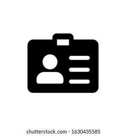 Name icon vector. Perfect name badge symbol. beautiful Name İD card element. web design and mobile design. white background.