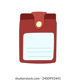 name id card cartoon. access pass, contact document, business template name id card sign. isolated symbol vector illustration
