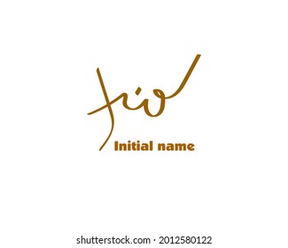 name initial design, initial handwriting, logo for corporate identity, company name, product name, signature, fashion