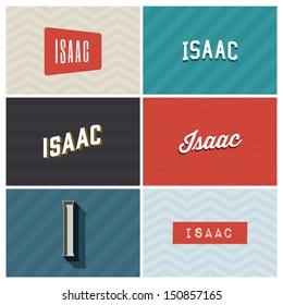 name isaac, graphic design elements
