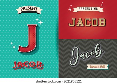 789 Jacob Name Image Images, Stock Photos & Vectors | Shutterstock