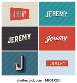 name jeremy, graphic design elements