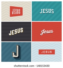 name jesus, graphic design elements