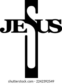 name of jesus in the shape of a cross