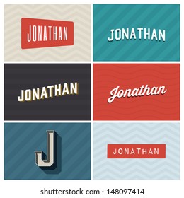 name johnathan, graphic design elements