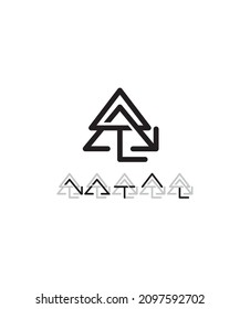 The name logo made based on the name NATAL is very suitable for personal use that matches this name, this  logo can also be randomized according to your personal or business name