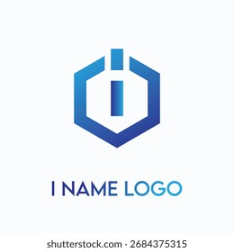 I name logo, template, vector unique for business branding