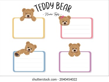 name sticker vector art design hand drawn