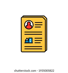 Name, surname and address data protection isolated personal data confidential policy sign. Vector General Data Protection Regulation DDPR on information database access, digital security and safety
