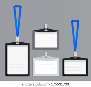 Name tag badge, retractor