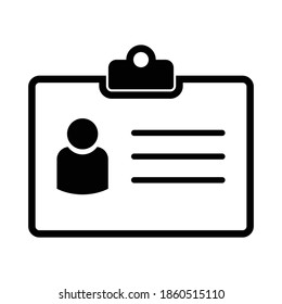 name tag card icon vector