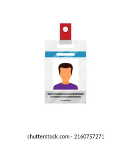 Name tag flat icon. Modern flat icons vector
