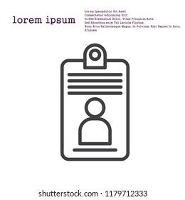 Name Tag Icon