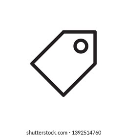 name tag icon flat symbol sign, vector, eps 10