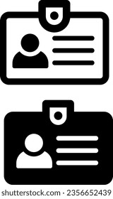 Name tag icon illustration :  vector